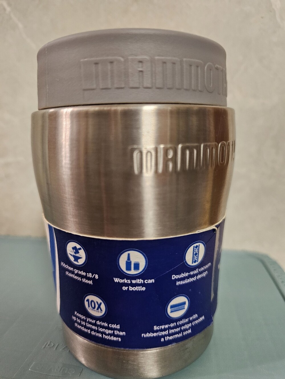 Mammoth Chillski 12oz Stainless Steel Insulated Can/Bottle Cooler MS-12KZ - Picture 10 of 13